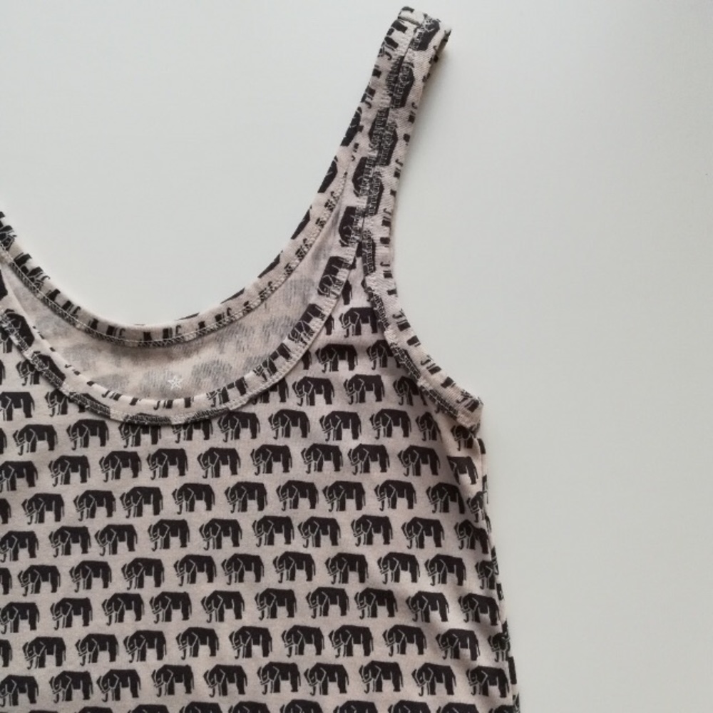 Elephant Print Tank Top - Banana Republic